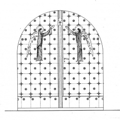 The door in Church of Saint James